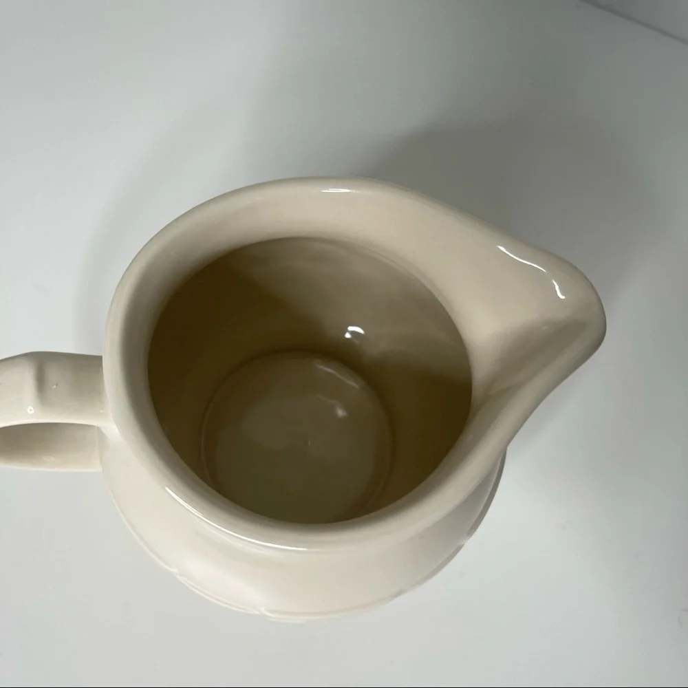 Longaberger ALL White Ceramic Pitcher